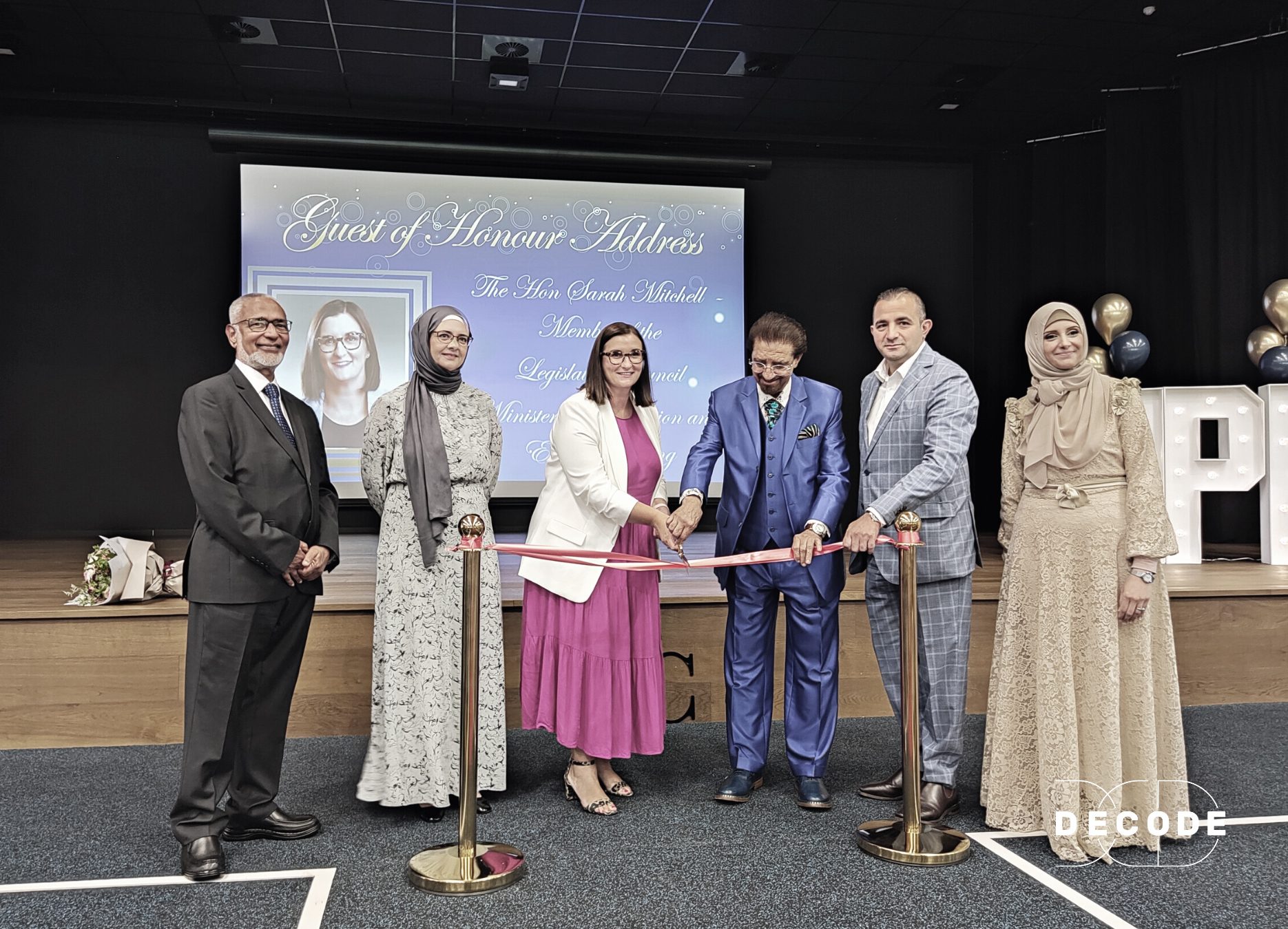 Sarah Mitchell, Minister of Education opens brand new Multi-Purpose Hall at Al Faisal Austral