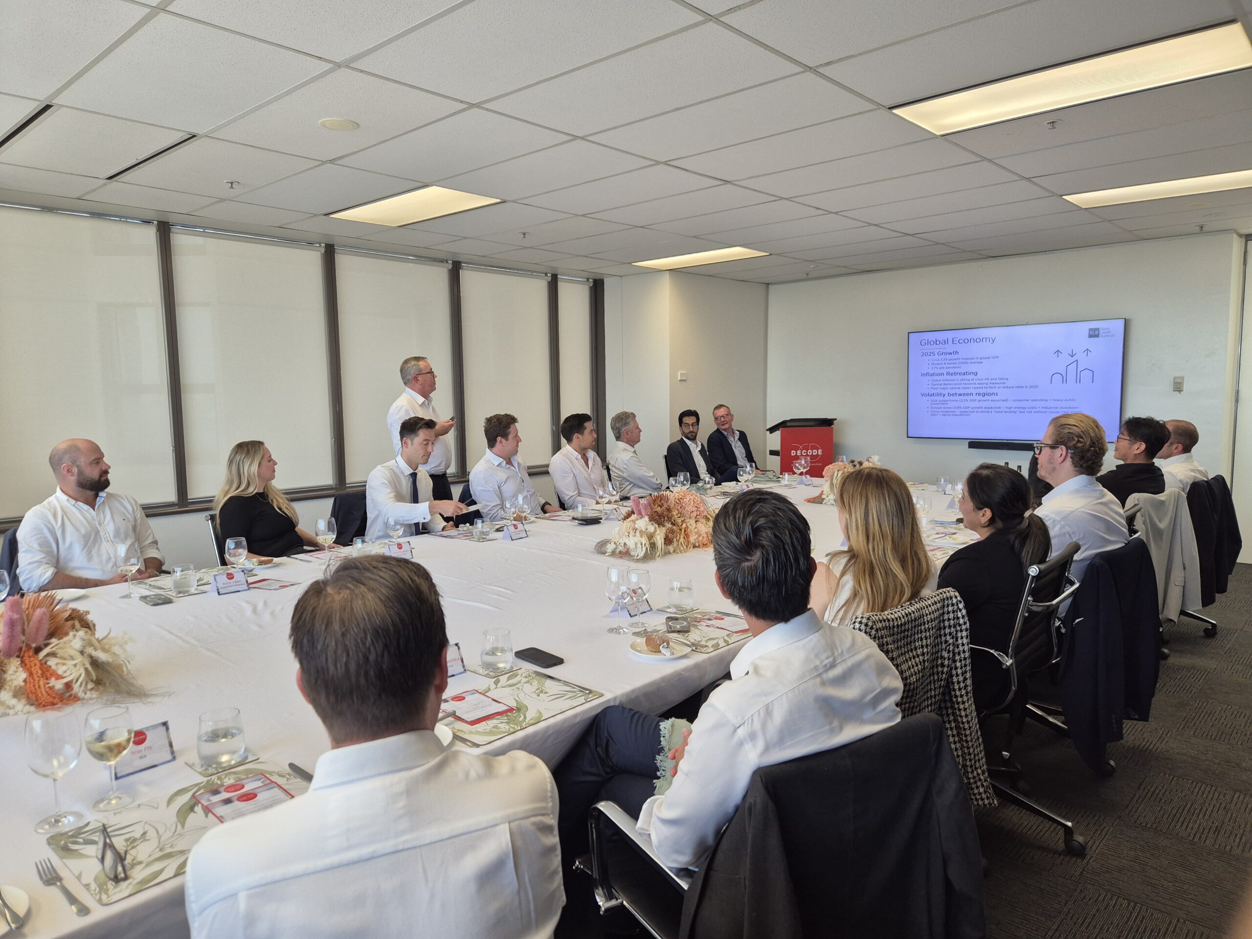 Decode Hosts Exclusive Boardroom Lunch with Rider Levett Bucknall (RLB)