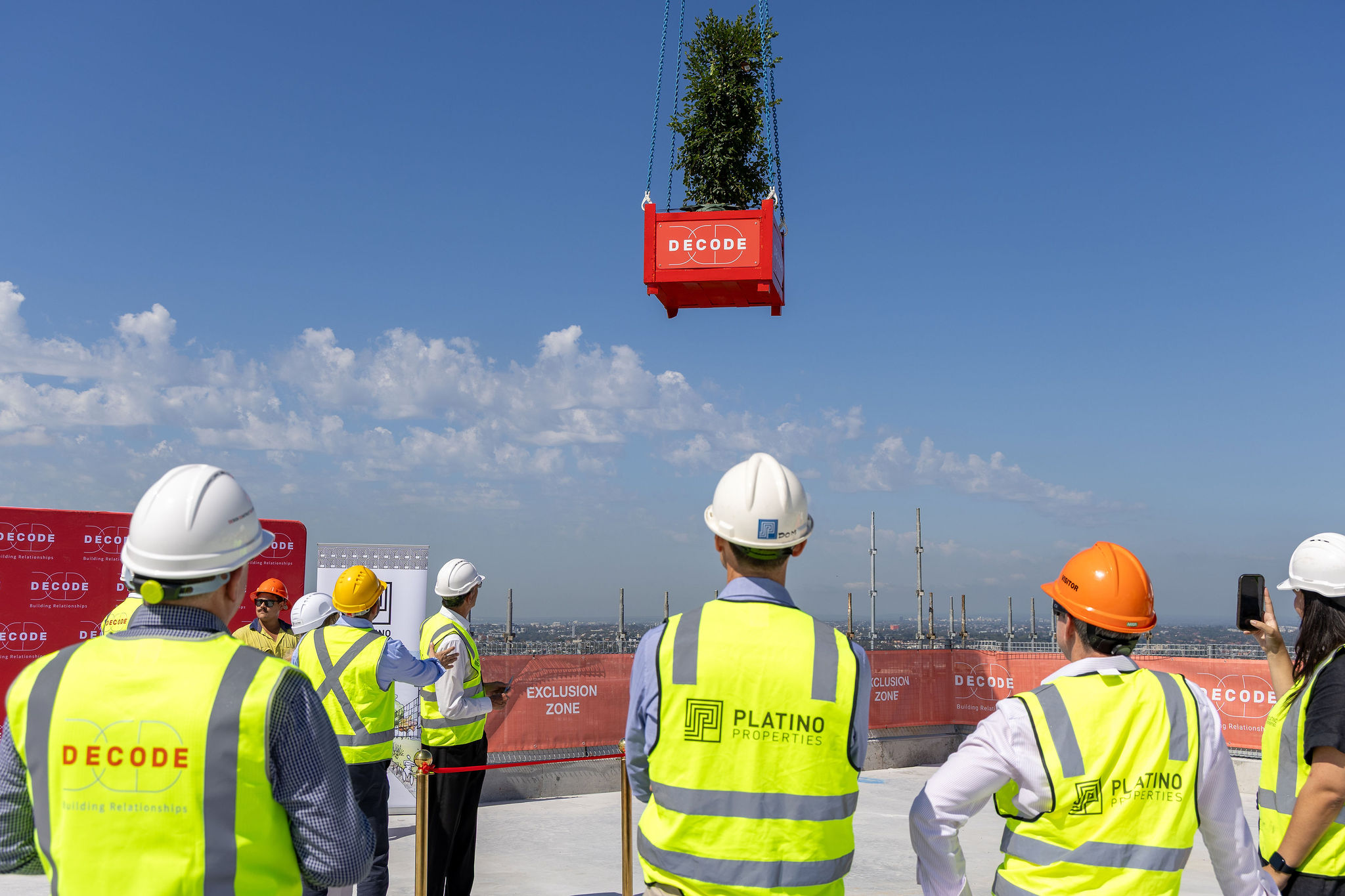 Topping Out Ceremony at The Bellevue, Greenwich